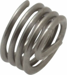 Heli-Coil - #10-32 UNF, 0.19" OAL, Free Running Helical Insert - 4-1/8 Free Coils, Tanged, 304 Stainless Steel, Bright Finish, 1D Insert Length - USA Tool & Supply