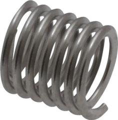 Heli-Coil - #10-32 UNF, 0.285" OAL, Free Running Helical Insert - 6-7/8 Free Coils, Tanged, 304 Stainless Steel, Bright Finish, 1-1/2D Insert Length - USA Tool & Supply