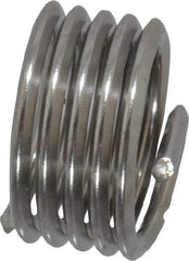 Heli-Coil - 1/4-28 UNF, 1/4" OAL, Free Running Helical Insert - 5 Free Coils, Tanged, 304 Stainless Steel, Bright Finish, 1D Insert Length - USA Tool & Supply