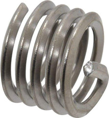 Heli-Coil - 3/8-16 UNC, 3/8" OAL, Free Running Helical Insert - 4-3/8 Free Coils, Tanged, 304 Stainless Steel, Bright Finish, 1D Insert Length - Exact Industrial Supply