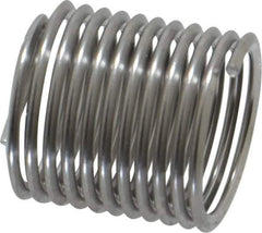 Heli-Coil - 3/8-24 UNF, 0.562" OAL, Free Running Helical Insert - 11 Free Coils, Tanged, 304 Stainless Steel, Bright Finish, 1-1/2D Insert Length - Exact Industrial Supply