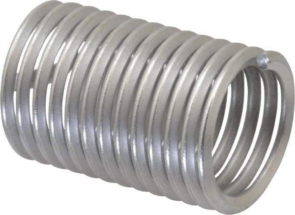 Heli-Coil - 3/4-10 UNC, 1-1/2" OAL, Free Running Helical Insert - 13 Free Coils, Tanged, 304 Stainless Steel, Bright Finish, 2D Insert Length - USA Tool & Supply