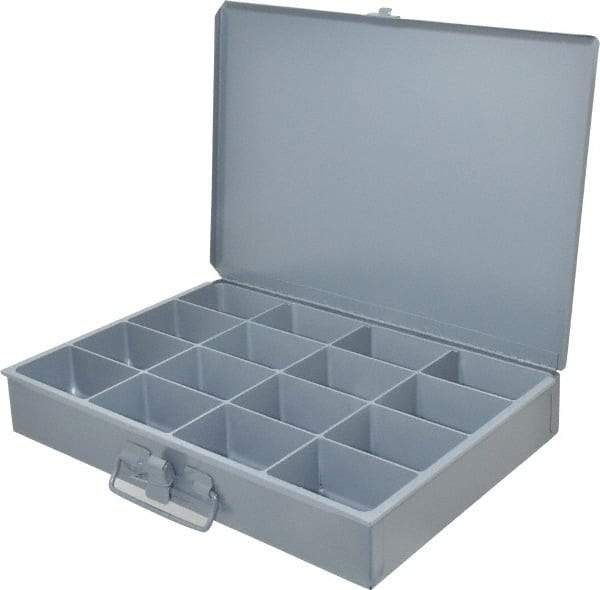 Durham - 16 Compartment Small Steel Storage Drawer - 13-3/8 Inches Wide x 9-1/4 Inches Deep - USA Tool & Supply