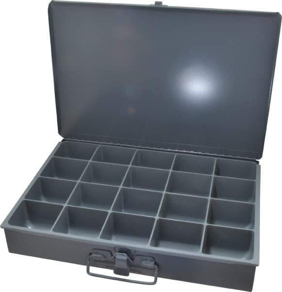 Durham - 20 Compartment Small Steel Storage Drawer - 13-3/8 Inches Wide x 9-1/4 Inches Deep - USA Tool & Supply