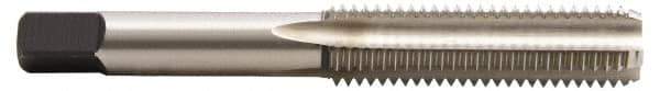 Hertel - 1-8 UNC, H6, 4 Flute, Bottoming Chamfer, Bright Finish, High Speed Steel Hand STI Tap - 5-3/4" OAL, 2-9/16" Thread Length - USA Tool & Supply