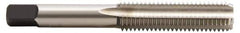 Hertel - 1-8 UNC, H6, 4 Flute, Bottoming Chamfer, Bright Finish, High Speed Steel Hand STI Tap - 5-3/4" OAL, 2-9/16" Thread Length - USA Tool & Supply