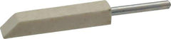 Made in USA - 1/4" Diam, 1/8" Shank Diam, Taper Shaped Mounted Bob - Hard Density, 1/4" Head Length, 1-1/2" Shank Length, Wool Felt, for Reciprocating Tools - USA Tool & Supply