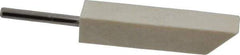 Made in USA - 3/8" Diam, 1/8" Shank Diam, Taper Shaped Mounted Bob - Hard Density, 1-3/4" Head Length, 1-1/2" Shank Length, Wool Felt, for Reciprocating Tools - USA Tool & Supply