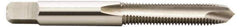 Hertel - 7/16-14 UNC, H4, 3 Flutes, Plug Chamfer, Bright Finish, High Speed Steel Spiral Point STI Tap - 3-19/32" OAL, 1-21/32" Thread Length - Exact Industrial Supply
