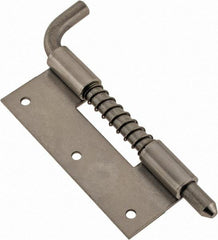 Made in USA - 1" Wide x 1/16" Thick, Hinge - Stainless Steel, Polished Finish - USA Tool & Supply