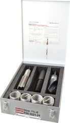 Heli-Coil - 4 Inserts, 1-1/2 - 6 UNC, Thread Repair Kit - 2.25" Insert Length - Exact Industrial Supply