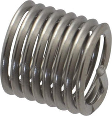 Heli-Coil - M10x1.50 Metric Coarse, 15mm OAL, Free Running Helical Insert - 8 Free Coils, Tanged, Stainless Steel, Bright Finish, 1-1/2D Insert Length - USA Tool & Supply