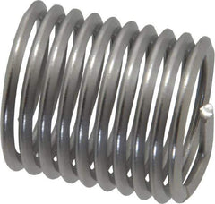 Heli-Coil - M20x2.50 Metric Coarse, 30mm OAL, Free Running Helical Insert - 13-5/8 Free Coils, Tanged, Stainless Steel, Bright Finish, 1-1/2D Insert Length - USA Tool & Supply