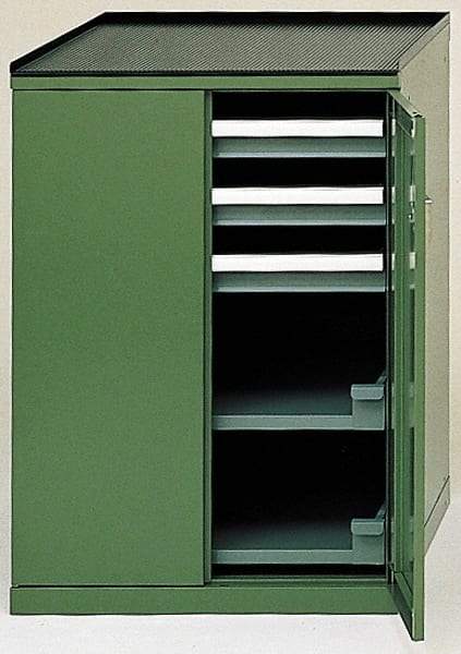 LISTA - 3 Drawer Machine Accessory Cabinet - 28-1/4 Inches Wide x 39-3/8 Inches High x 29-1/2 Inches Deep, 5,000 Lbs. Load Capacity - USA Tool & Supply