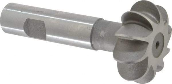 Whitney Tool Co. - 3/8" Radius, 3/4" Circle Diam, 1-7/8" Cutter Diam, Shank Connection, Convex Radius Cutter - 3/4" Shank Diam, 4" OAL, High Speed Steel, Uncoated, Profile Ground, 10 Teeth, Weldon Flat - USA Tool & Supply