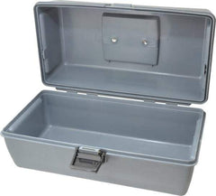 Flambeau - 1 Compartment Utility Tool Box - 13" Wide x 6" Deep x 6-1/4" High, Copolymer Resin, Gray - USA Tool & Supply