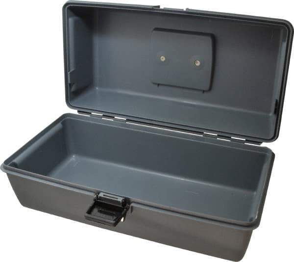 Flambeau - 1 Compartment Utility Tool Box - 15" Wide x 6-3/4" Deep x 6-1/2" High, Copolymer Resin, Gray - USA Tool & Supply