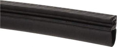 Made in USA - 13mm High, 10mm Max Compression, Keltan Clip On Gasket - 19-10 Door Gauge, 20mm Wide, Cut to Length - USA Tool & Supply