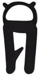 Made in USA - 16mm High, 3mm Max Compression, Keltan Clip On Gasket - 21-12 Door Gauge, 7mm Wide, Cut to Length - USA Tool & Supply