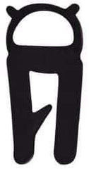 Made in USA - 16mm High, 3mm Max Compression, Keltan Clip On Gasket - 21-12 Door Gauge, 7mm Wide, Cut to Length - USA Tool & Supply