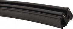 Made in USA - 11mm High, 3.5mm Max Compression, Keltan Clip On Gasket - 21-12 Door Gauge, 9.5mm Wide, Cut to Length - USA Tool & Supply