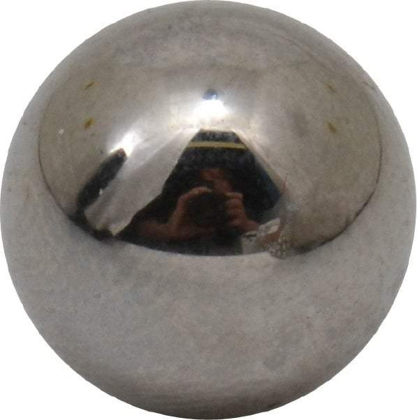 Value Collection - 11/32 Inch Diameter, Grade 25, Chrome Steel Ball - 62 to 66 C Hardness, 0.00005 Inch Diameter Deviation, 0.000025 Inch Sphericity - USA Tool & Supply