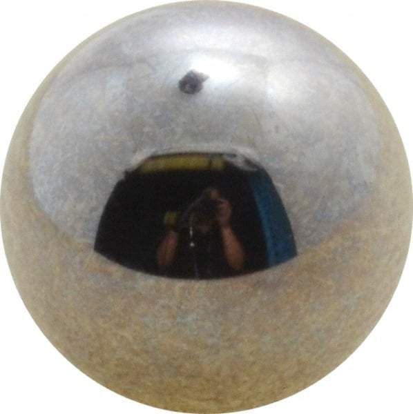 Value Collection - 1/2 Inch Diameter, Grade 25, Chrome Steel Ball - 62 to 66 C Hardness, 0.00005 Inch Diameter Deviation, 0.000025 Inch Sphericity - USA Tool & Supply