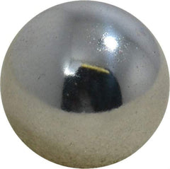 Value Collection - 9/16 Inch Diameter, Grade 25, Chrome Steel Ball - 62 to 66 C Hardness, 0.00005 Inch Diameter Deviation, 0.000025 Inch Sphericity - USA Tool & Supply