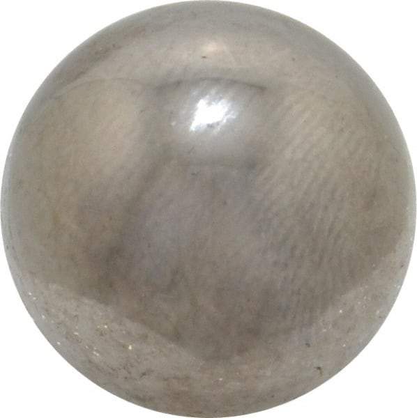 Value Collection - 5/8 Inch Diameter, Grade 25, Chrome Steel Ball - 62 to 66 C Hardness, 0.00005 Inch Diameter Deviation, 0.000025 Inch Sphericity - USA Tool & Supply
