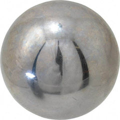 Value Collection - 1-1/4 Inch Diameter, Grade 25, Chrome Steel Ball - 62 to 66 C Hardness, 0.00005 Inch Diameter Deviation, 0.000025 Inch Sphericity - USA Tool & Supply