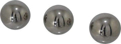 Value Collection - 1-1/2 Inch Diameter, Grade 50, Chrome Steel Ball - 62 to 66 C Hardness, 0.00005 Inch Diameter Deviation, 0.000025 Inch Sphericity - USA Tool & Supply