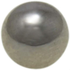 Value Collection - 5 mm Diameter, Grade 25, Chrome Steel Ball - 62 to 66 C Hardness, 0.00005 Inch Diameter Deviation, 0.000025 Inch Sphericity - USA Tool & Supply