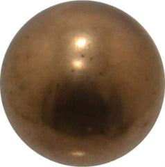 Value Collection - 5/16 Inch Diameter Brass Ball - 0.0002 Inch Sphericity, Grade 200, 75 to 87 B Hardness - USA Tool & Supply