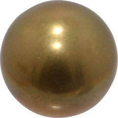 Value Collection - 7/16 Inch Diameter Brass Ball - 0.0002 Inch Sphericity, Grade 200, 75 to 87 B Hardness - USA Tool & Supply