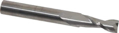 SGS - 9/32", 3/4" LOC, 5/16" Shank Diam, 2-1/2" OAL, 2 Flute, Solid Carbide Square End Mill - Single End, Uncoated, Spiral Flute, 30° Helix, Centercutting, Right Hand Cut, Right Hand Flute, Series 52 - USA Tool & Supply