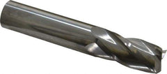 SGS - 5/8", 1-1/4" LOC, 5/8" Shank Diam, 3-1/2" OAL, 4 Flute, Solid Carbide Square End Mill - Single End, Uncoated, Spiral Flute, 30° Helix, Centercutting, Right Hand Cut, Right Hand Flute, Series 54 - USA Tool & Supply