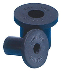 RivetKing - #10-32, 1/2" Diam x 0.036" Thick Flange, Rubber Insulated Rivet Nut - UNF Thread, Rubber, 0.377" Body Diam, 0.554" OAL - USA Tool & Supply