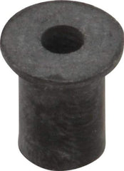 RivetKing - #6-32, 0.452" Diam x 0.062" Thick Flange, Rubber Insulated Rivet Nut - UNC Thread, Rubber, 5/16" Body Diam, 1/2" OAL - USA Tool & Supply