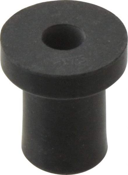 RivetKing - 1/4-20, 0.74" Diam x 0.187" Thick Flange, Rubber Insulated Rivet Nut - UNC Thread, Rubber, 1/2" Body Diam, 0.831" OAL - USA Tool & Supply