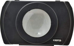 Electrix - 4 Diopter, 3" Wide, Task & Machine Light Magnifier Lens - Black, For Use with 7450 & 7452 Magnifiers - USA Tool & Supply