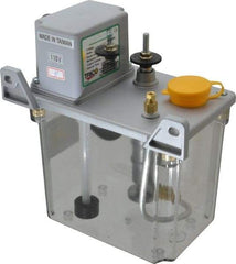 Trico - 2 L Reservoir Capacity, 3 - 6 cm Output per Cycle, 60-120 cm Output per Hour, Electric Central Lubrication System - 3 Min Interval Between Cycles, 130mm Wide x 225mm High, 110 Volts, Oil, 5/16-24 Outlet Thread - USA Tool & Supply