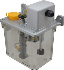 Trico - 2 L Reservoir Capacity, 3 - 6 cm Output per Cycle, 36-72 cm Output per Hour, Electric Central Lubrication System - 5 Min Interval Between Cycles, 130mm Wide x 225mm High, 110 Volts, Oil, 5/16-24 Outlet Thread - USA Tool & Supply