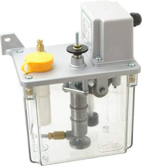 Trico - 2 L Reservoir Capacity, 3 - 6 cm Output per Cycle, 18-36 cm Output per Hour, Electric Central Lubrication System - 10 Min Interval Between Cycles, 130mm Wide x 225mm High, 110 Volts, Oil, 5/16-24 Outlet Thread - USA Tool & Supply