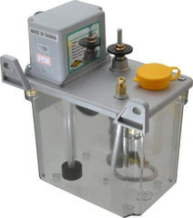Trico - 2 L Reservoir Capacity, 3 - 6 cm Output per Cycle, 3 - 6 cm Output per Hour, Electric Central Lubrication System - 60 Min Interval Between Cycles, 130mm Wide x 225mm High, 110 Volts, Oil, 5/16-24 Outlet Thread - USA Tool & Supply