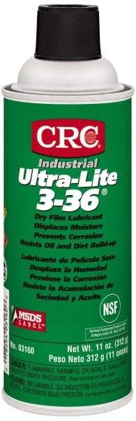 CRC - 16 oz Aerosol Dry Film Lubricant - Amber, -40°F to 300°F, Food Grade - USA Tool & Supply