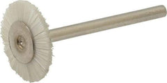Osborn - 3/4" OD, 1/8" Shank Diam, Nylon Wheel Brush - 3/32" Face Width, 6,000 RPM - USA Tool & Supply