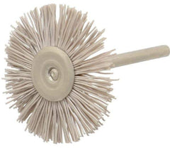 Osborn - 1-1/4" OD, 1/8" Shank Diam, Nylon Wheel Brush - 3/32" Face Width, 6,000 RPM - USA Tool & Supply