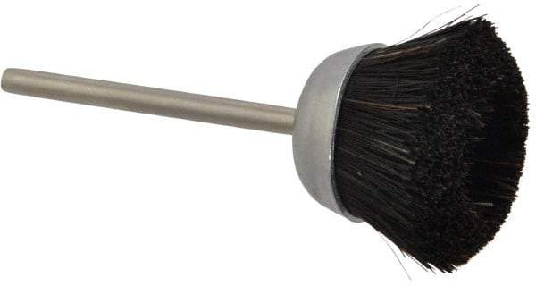 Osborn - 1" Diam, 1/8" Shank Straight Wire Cup Brush - 0.012" Filament Diam, 25,000 Max RPM - USA Tool & Supply