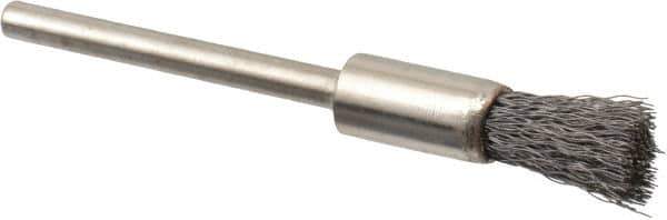 Osborn - 1/4" Brush Diam, End Brush - 1/8" Diam Shank, 25,000 Max RPM - USA Tool & Supply