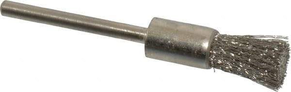 Osborn - 5/16" Brush Diam, End Brush - 1/8" Diam Shank, 25,000 Max RPM - USA Tool & Supply